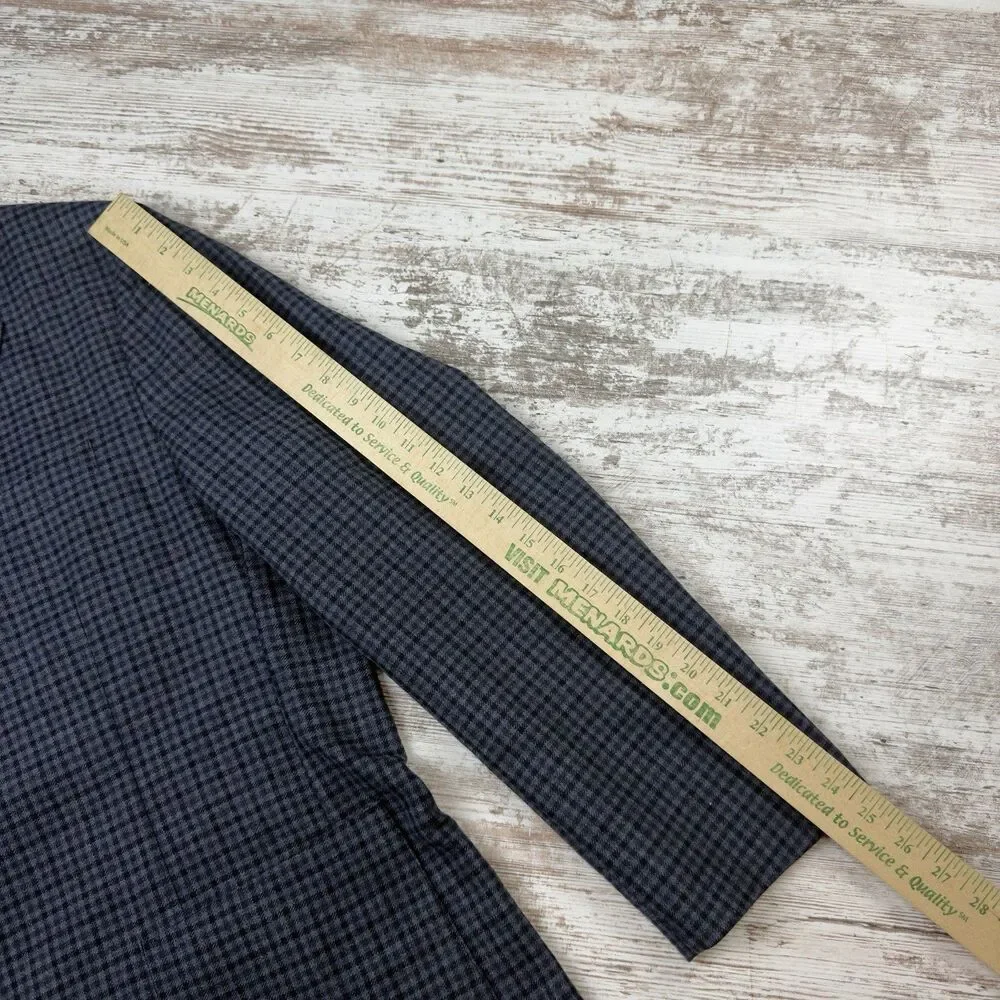 J.Crew Ludlow 46R Slim Blazer Abraham Moon Wool Cotton Unstructured Jacket Check